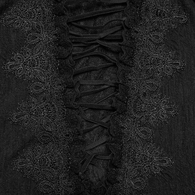 PUNK RAVE Romantic Goth Long Sleeve Top Tea First, Trouble Later