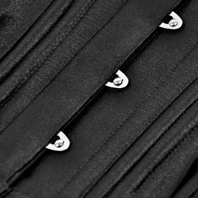 DARK IN LOVE Gothic Satin Underbust Corset Le Petit Mystère