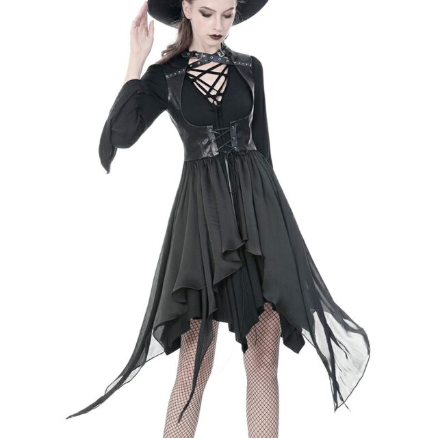 DARK IN LOVE Gothic Weste After the Last Waltz mit Zipfel-Überrock