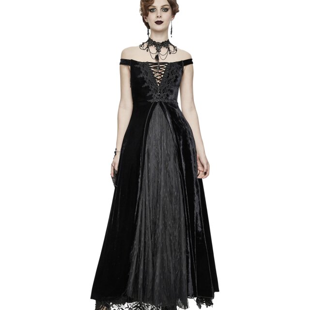 EVA LADY Romantic Gothic Maxikleid Le Jardin Noir