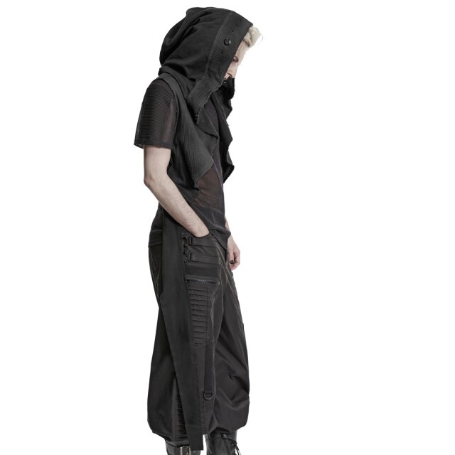 PUNK RAVE Unisex Endzeit-Kapuzenüberwurf Last Shelter