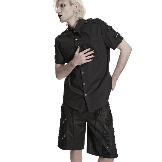 PUNK RAVE Gothic Kurzarm-Hemd Department of the Strange