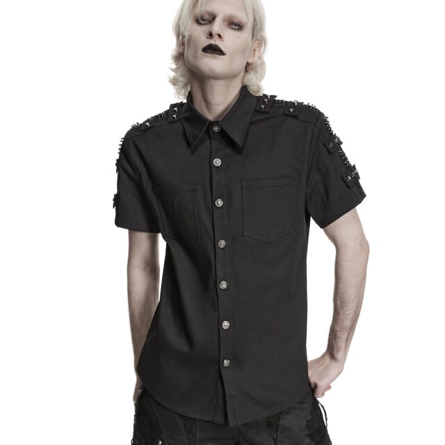 PUNK RAVE Gothic Kurzarm-Hemd Department of the Strange