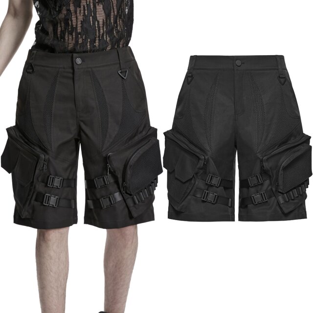 Techwear Cargo Shorts mit zahlreichen Taschen,...