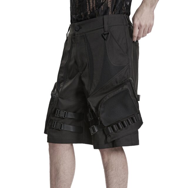 PUNK RAVE Techwear Cargo Shorts Einsatzbereit