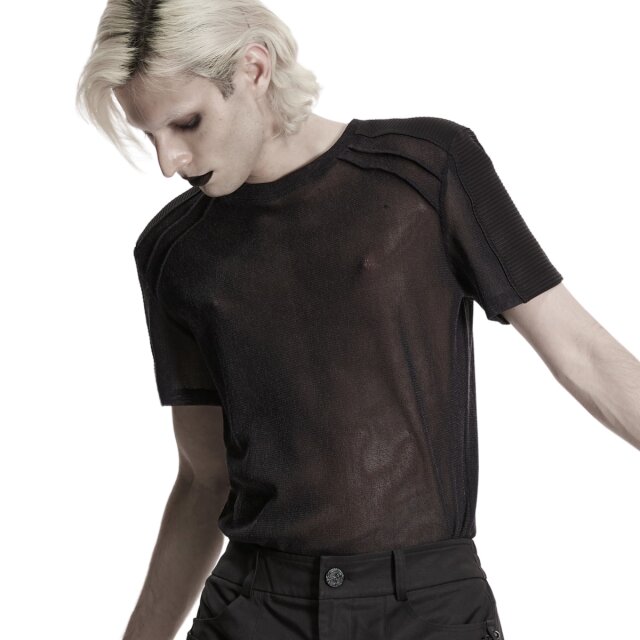 PUNK RAVE Gothic Netzshirt Lost Between Lines