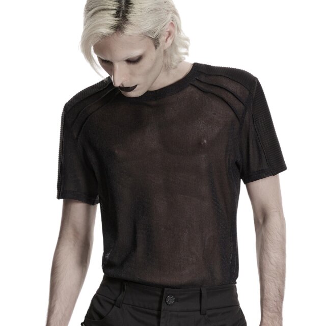 PUNK RAVE Gothic Netzshirt Lost Between Lines
