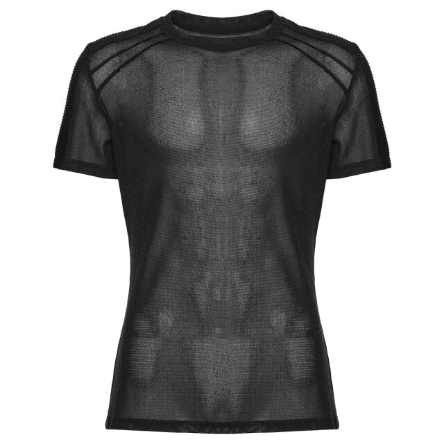 PUNK RAVE Gothic Netzshirt Lost Between Lines