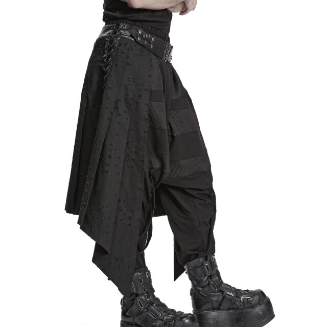 PUNK RAVE Gothic Endzeit Halb-Kilt Efter Eld