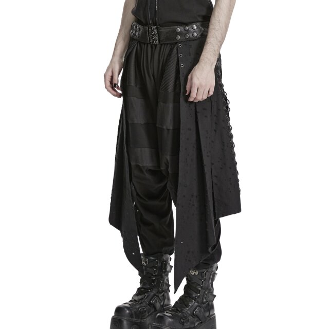 PUNK RAVE Gothic Endzeit Halb-Kilt Efter Eld