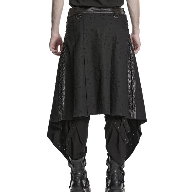 PUNK RAVE Gothic Endzeit Halb-Kilt Efter Eld