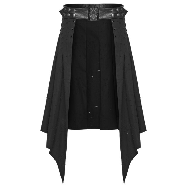 PUNK RAVE Gothic Endzeit Halb-Kilt Efter Eld