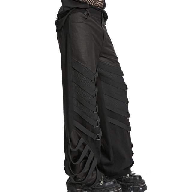 PUNK RAVE Gothic Wide Leg Jeans Business After Midnight