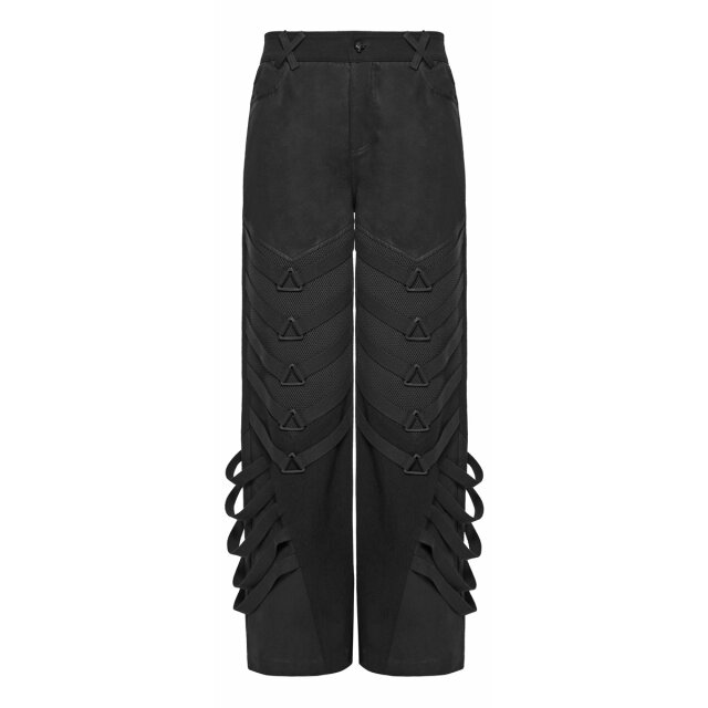 PUNK RAVE Gothic Wide Leg Jeans Business After Midnight