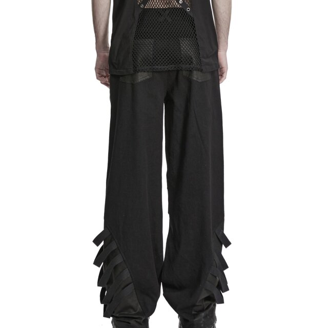 PUNK RAVE Gothic Wide Leg Jeans Business After Midnight