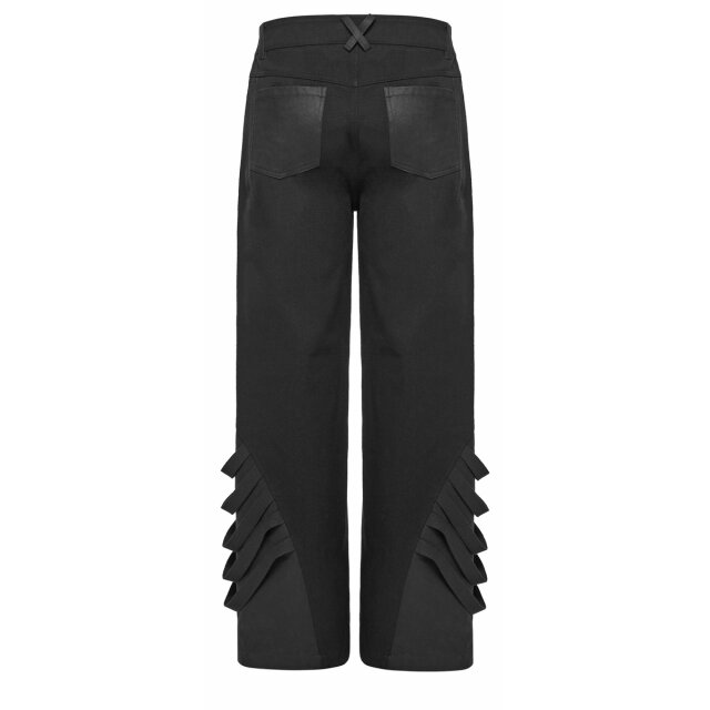 PUNK RAVE Gothic Wide Leg Jeans Business After Midnight