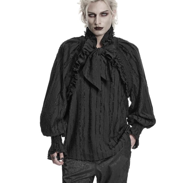 PUNK RAVE Gothic Herrenhemd Dernier Salut