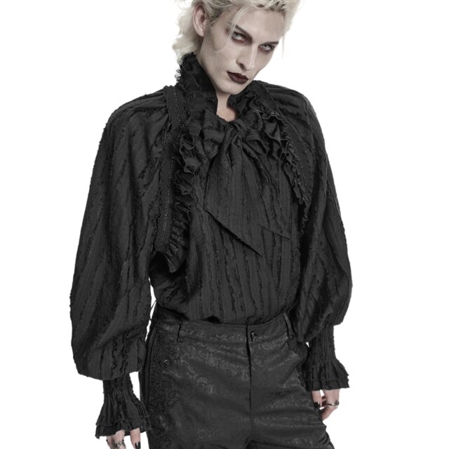 PUNK RAVE Gothic Herrenhemd Dernier Salut