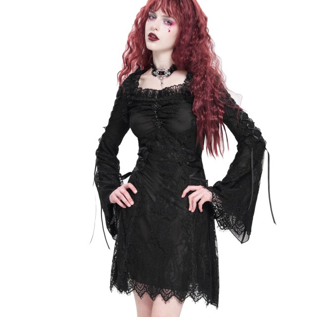 DEVIL FASHION Romantic Gothic Lace Mini Dress After the...