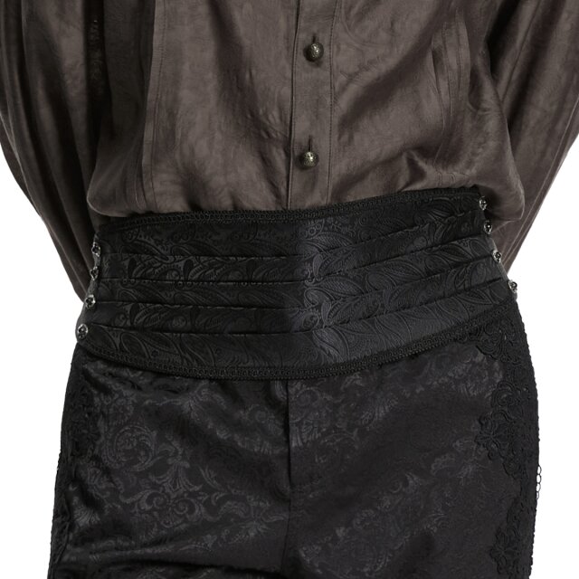 Victorian Gothic Kummerbund aus seidenmatt schimmerndem...