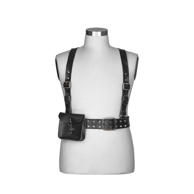 Military-/Uniform-Belt Sergant with shoulder strap and bag
