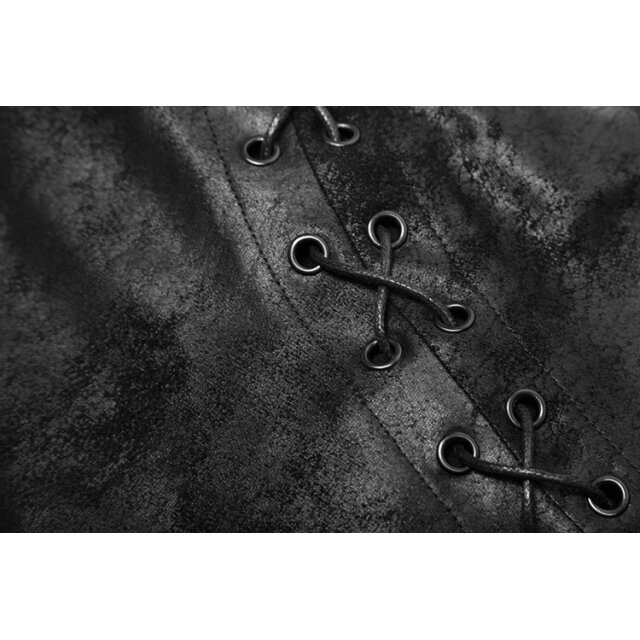 Calf-length LARP / Gothic mens skirt Jarl in leather look - size: XL