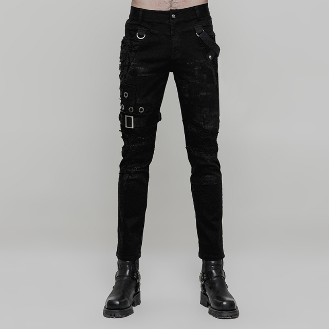 Punk / Gothic Demon trousers in a ragged look