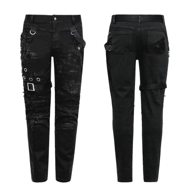 Punk / Gothic Demon trousers in a ragged look