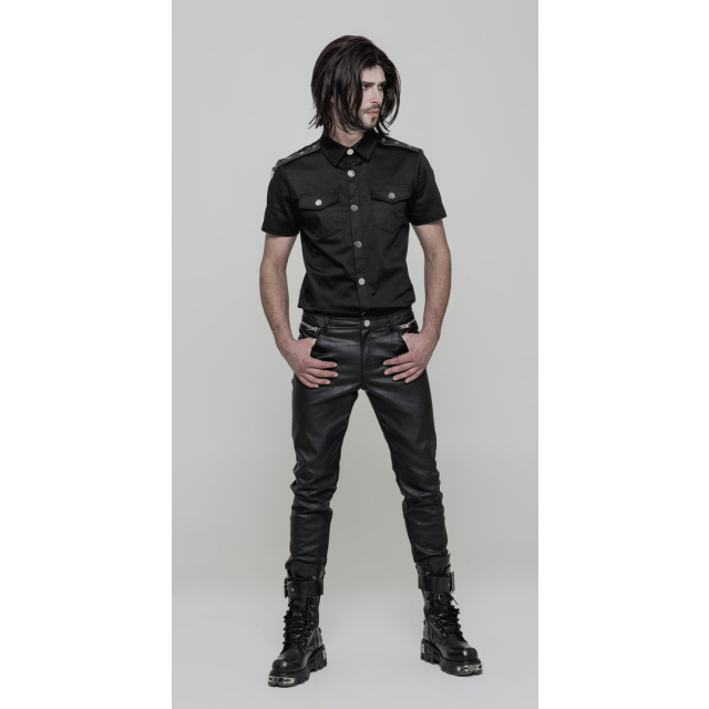 Gothic- /Uniform Veggie-Leather Pants X-Ray for Men - size: XXL