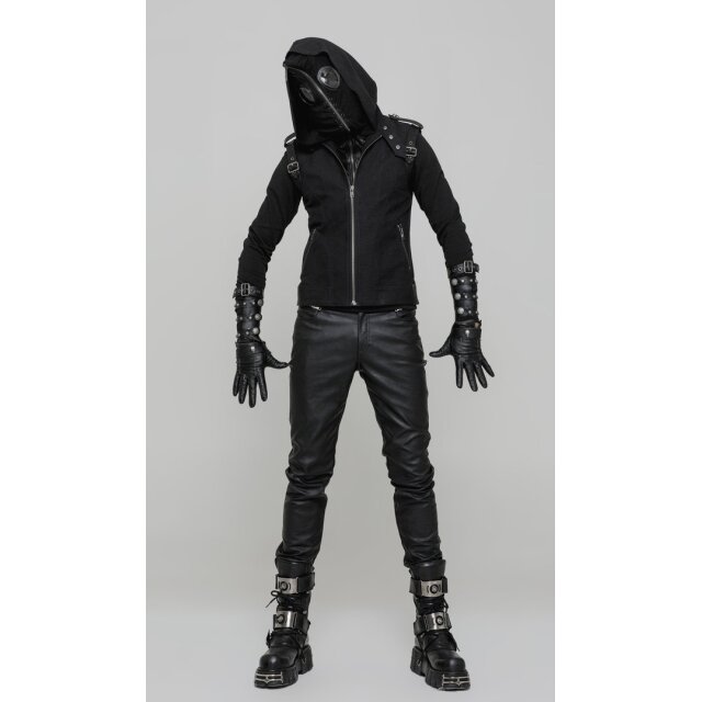 Gothic- /Uniform- Veggie-Lederhose X-Ray für Herren - Größe: 3XL