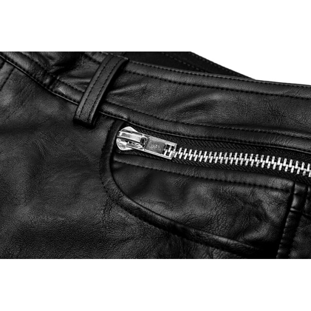 Gothic- /Uniform- Veggie-Lederhose X-Ray für Herren - Größe: 3XL