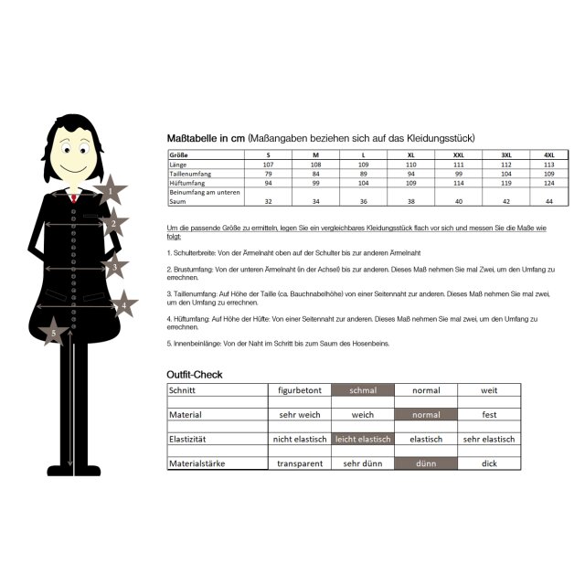 Gothic- /Uniform- Veggie-Lederhose X-Ray für Herren - Größe: 4XL