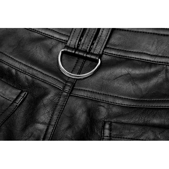 Gothic- /Uniform- Veggie-Lederhose X-Ray für Herren - Größe: 4XL
