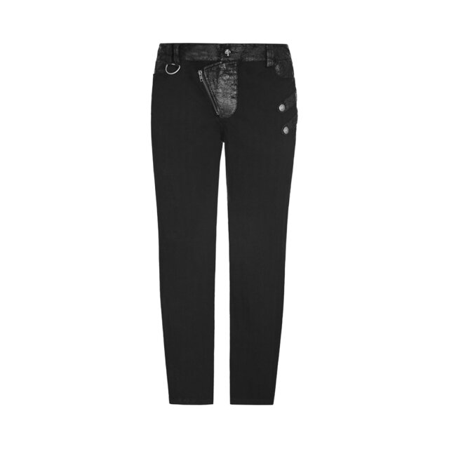 Gothic-/ Military-Hose Razzor mit abnehmbaren Riemen - Größe: XL