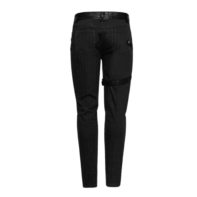 Gothic-/ Military-Hose Razzor mit abnehmbaren Riemen - Größe: XL