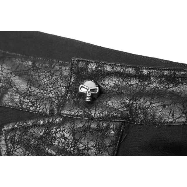 Gothic-/ Military-Hose Razzor mit abnehmbaren Riemen - Größe: XL