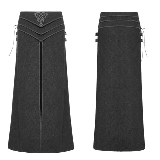 long Punk Rave Mens Skirt / Kilt / Apron Hellraiser - size: L-XL