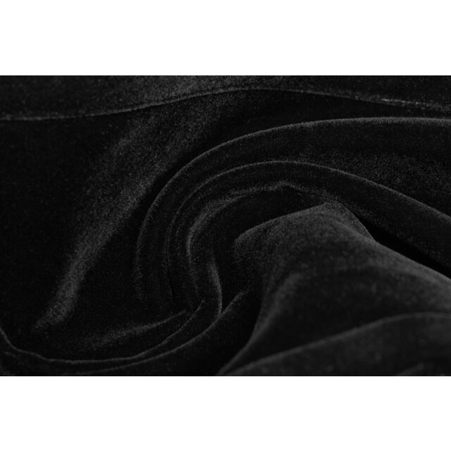 Schwarze Samthose Draco von Punk Rave - Größe: 4XL