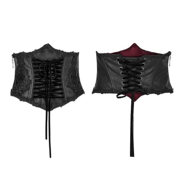 Noble veggie leather corset belt Madleine - size: XS-S