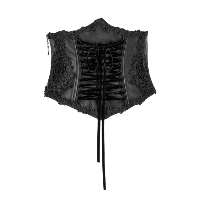 Noble veggie leather corset belt Madleine - size: XL-2XL
