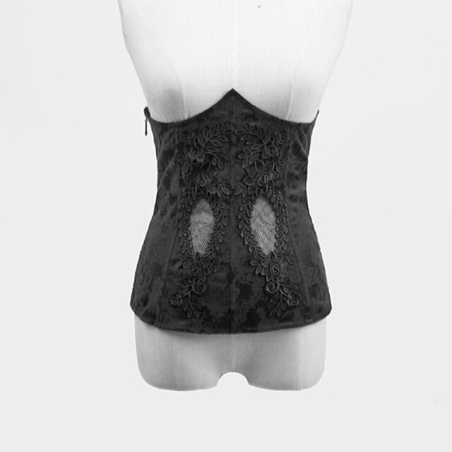 Unterbrustkorsage mit Spitze - Größe: S