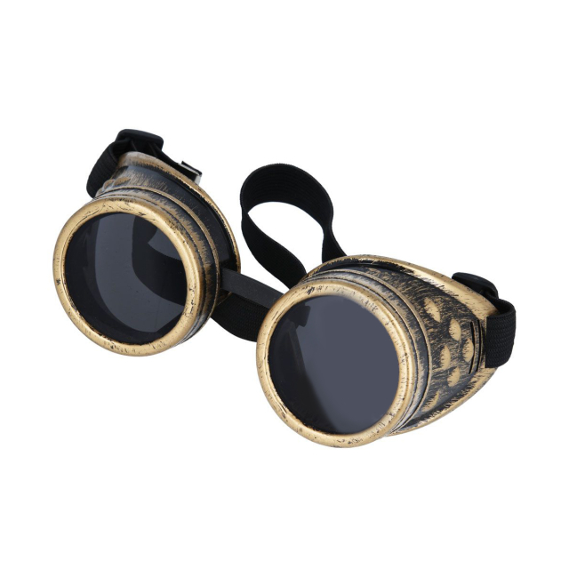 Steampunk / Cyber Goggles in gold or red copper - colour: gold