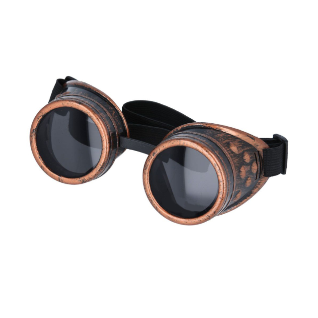 Steampunk / Cyber Goggles in gold or red copper - colour:...