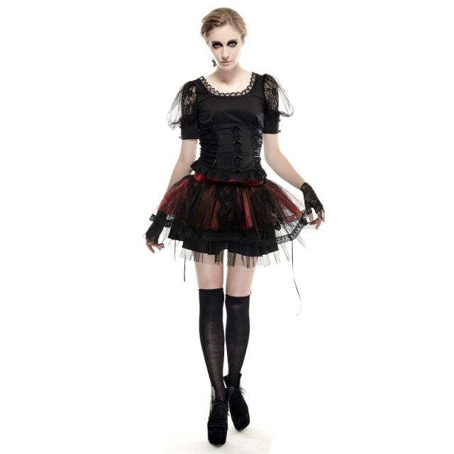 Gothic- / Lolita-Shortsleeve-Blouses-Top Comtessa