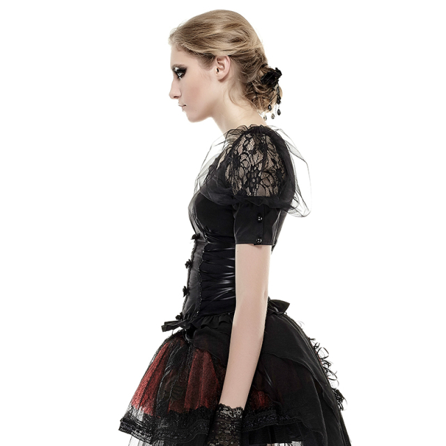Gothic- / Lolita-Shortsleeve-Blouses-Top Comtessa - size: XS