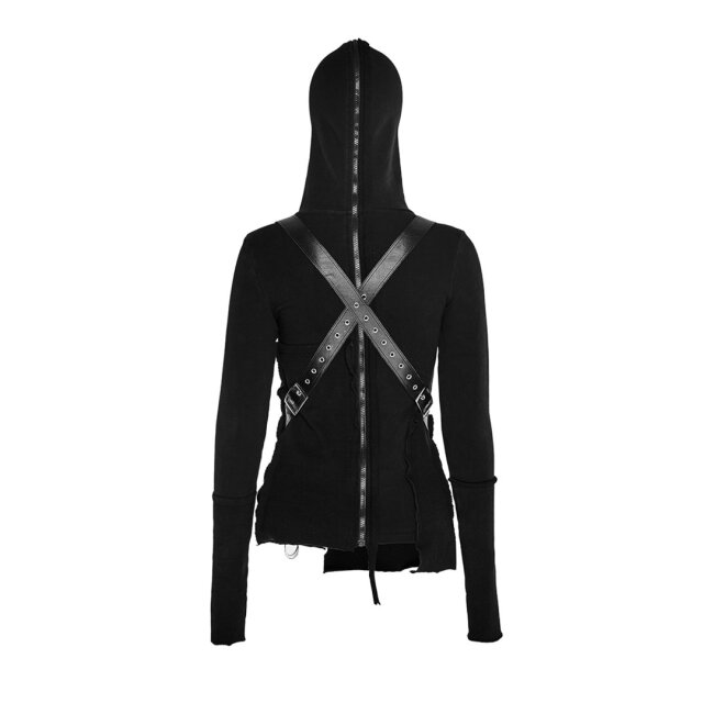 Gothic-/ Punk-Sweatjacke Samuraia - Größe: M-L