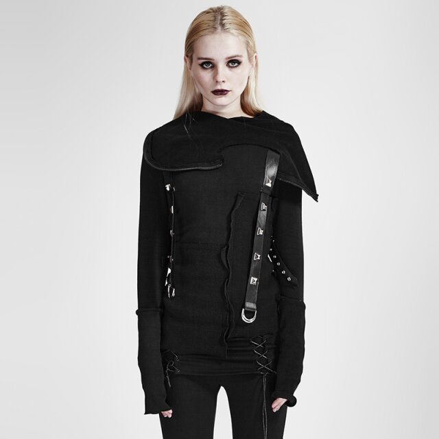 Gothic-/ Punk-Sweatjacke Samuraia - Größe: M-L