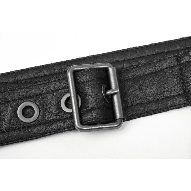 Gothic / LARP / Medieval collar Jeanne DArc in black or brown - size: XS-S - colour: brown