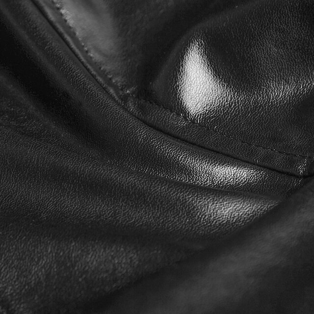 Veggie-Leder Biker- /Punk-Jacke Rocker Lady - Größe: M