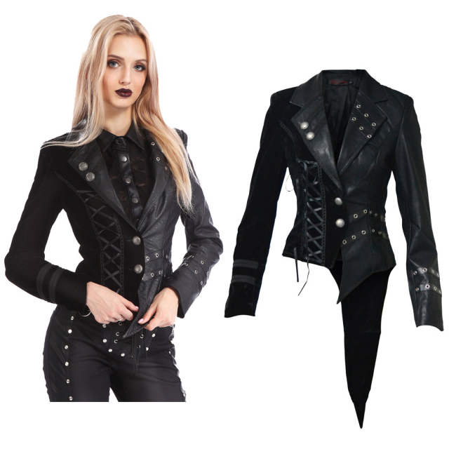 Asymmetric metal/gothic jacket Gamora - size: L